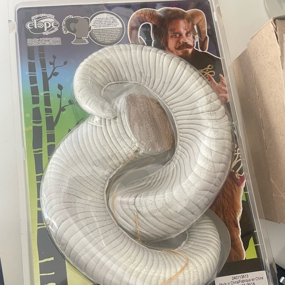 Horns, Ram Horns for Costume